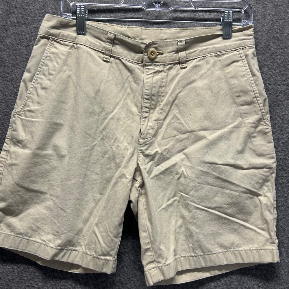 Patagonia Organic Cotton Men's Khaki Shorts Size 30‎ Flat Front Casual
